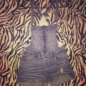 🖤Denim Overall Shorts🖤